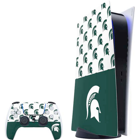 Michigan State University Spartans MSU Split PlayStation PS5 Skins
